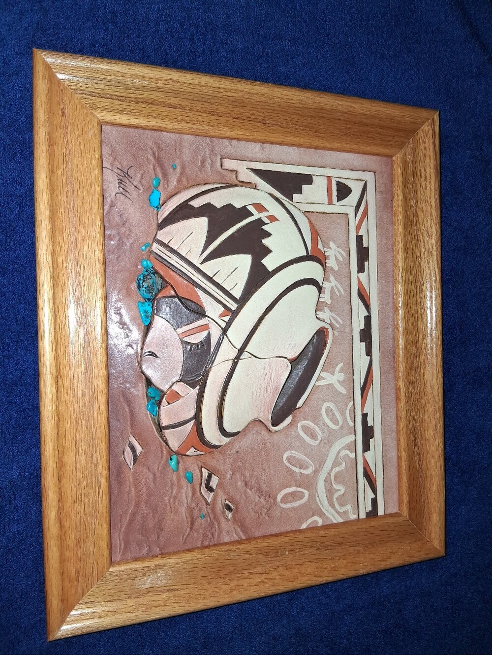 Handcrafted Southwestern Pottery Tile Wall Art Roger & Marie Kull